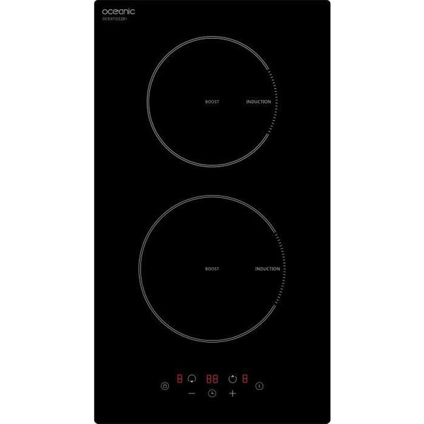 Oceanic Domino Induction Noir Encastrable - 3500W - 2 Boosters-image