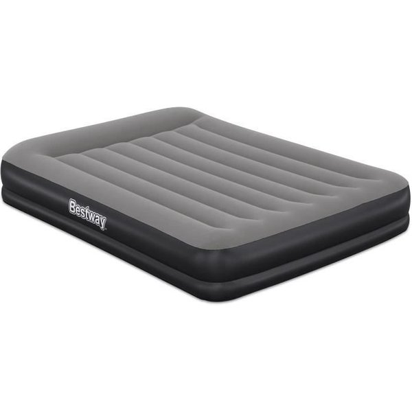 Matelas Gonflable - Bestway - 671BU - Tritech Queen - 2 Places, Pompe USB IntéGréE, 2,03 M X 1,52 M X 36 Cm-image