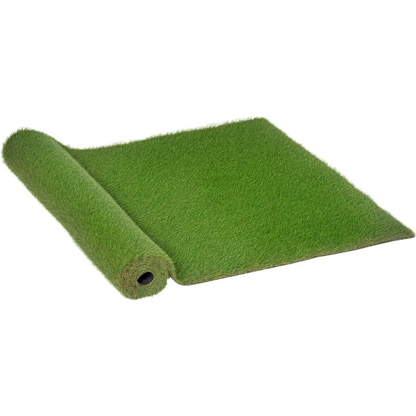Outsunny Gazon SynthéTique Artificiel Pelouse Artificielle Moquette ExtéRieure IntéRieure 3L X 1L M Herbes Hautes Denses 2,5 Cm Vert-image