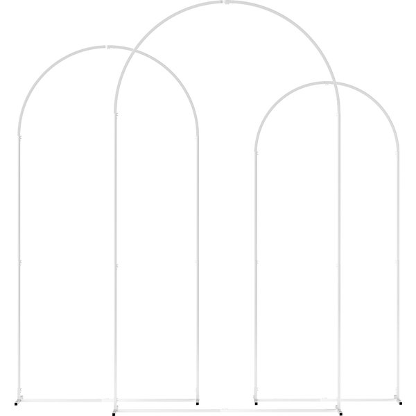 Outsunny Wedding Arch Frame Set, Metal Balloon Arch Stand Set, Balloon Arch Stand Set for Birthday Party, 2.2, 2, 1.8 m White | Aosom Ireland