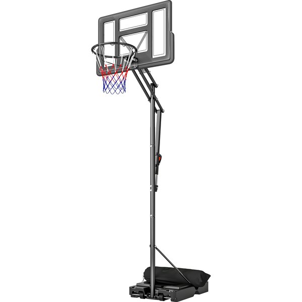 Sportnow Panier De Basket Panier De Basket RéGlable 235-305Cm Incassable Noir-image