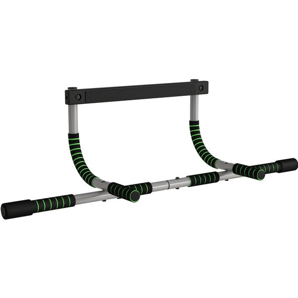 HOMCOM Pull-Up Bar for Doorway, Home Fitness Door Horizontal Bar Push up Bar for Indoor Gym Upper Body Workout, Green | Aosom Ireland