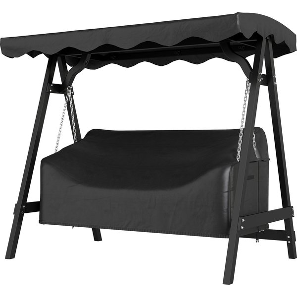 Outsunny Housse Pour BalançOire 3 Places, Housse De Protection éTanche, Coupe-Vent Et RéSistante Aux Uv, Tissu Oxford 420D-image