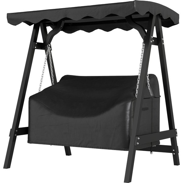 Outsunny Housse Pour Balancelle 2 Places, Housse éTanche, Coupe-Vent Et RéSistante Aux Uv, Tissu Oxford 420D-image
