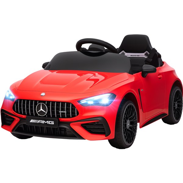 Aiyaplay Voiture éLectrique Pour Enfants, Design Mercedes, Moteurs 12V, TéLéCommande, Feux Led, Musique, Pour Enfants 3-6 Ans, Rouge-image