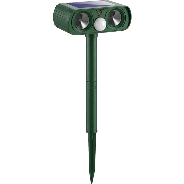Outsunny Ultrasonic Cat Repellent, PIR Motion Sensor 110°, LED Flash, Solar Cat Deterrents for Gardens UK | Aosom Ireland