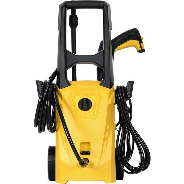 Outsunny Nettoyeur Haute Pression 1600W 120 Bar Avec Pompe Buse RéGlable Et ArrêT Automatique 29,5X22X60 Cm Jaune-image