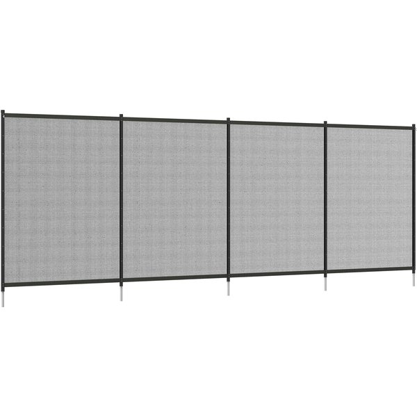 Outsunny Pool safety mesh barrier fence - set of 4 panels - Dim. 365L x 126H cm - black | Aosom Ireland