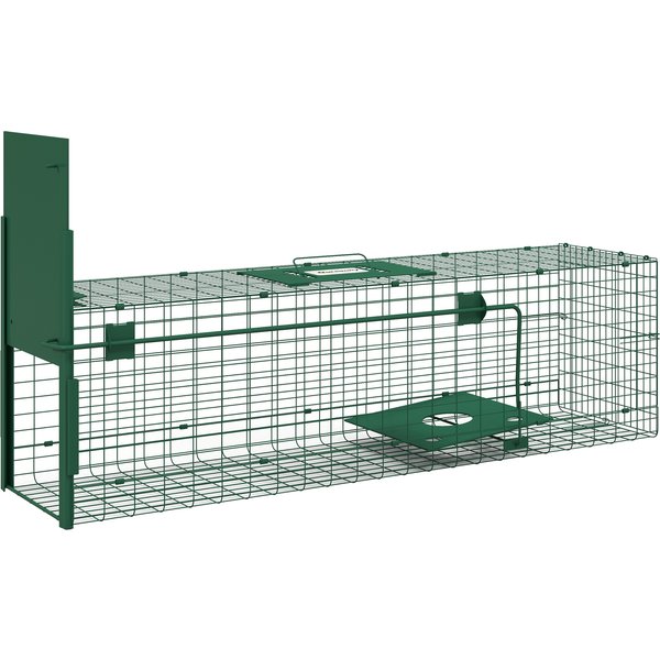 Outsunny Metal Rat Trap with Single Door, for Small Animals, Dark Green | Aosom Ireland