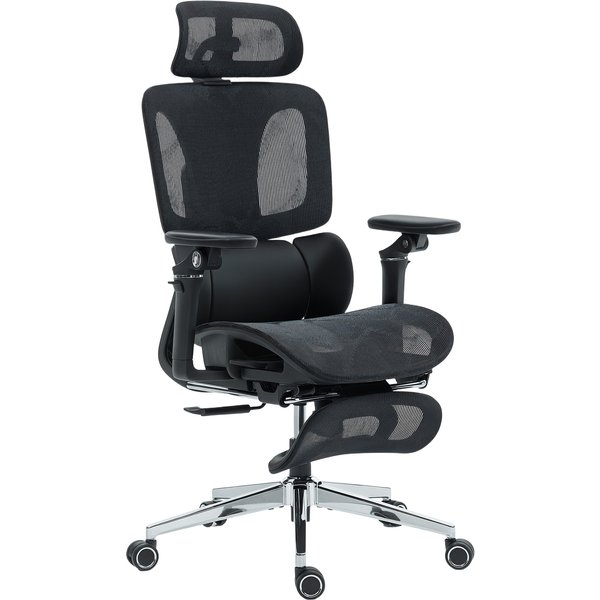 HOMCOM Ergonomic Office Chair, High Back Mesh Desk Chair, Black