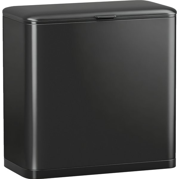 HOMCOM 8L Hanging Kitchen Bin, Rubbish bin with Lid and Removable Inner Bucket for Kitchen Cabinet Door, Under Sink, Office