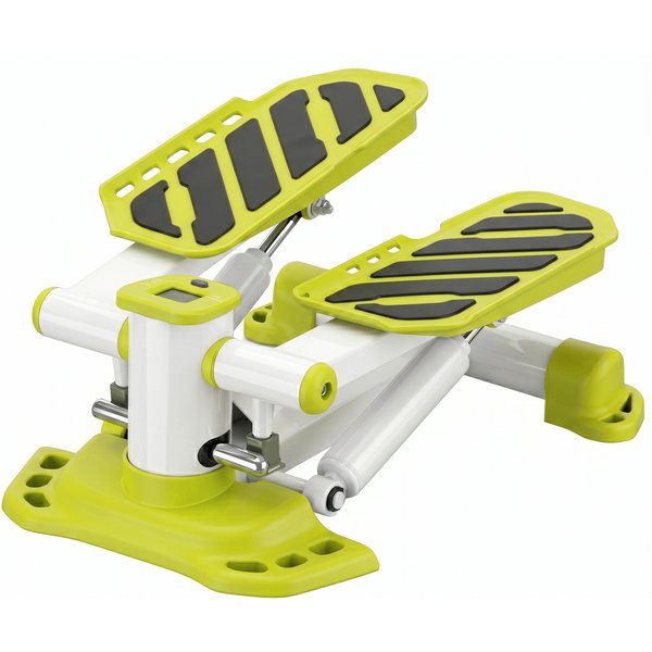 HOMCOM Portable Mini Stepper Exercise Legs Arms Thigh Toner Workout Toning Machine Fitness Stair Steps, White | Aosom Ireland