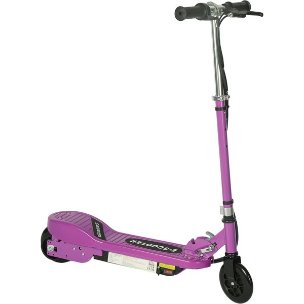 HOMCOM Foldable Electric Kids Scooter, Ride-on for Ages 7-14 Years, Purple