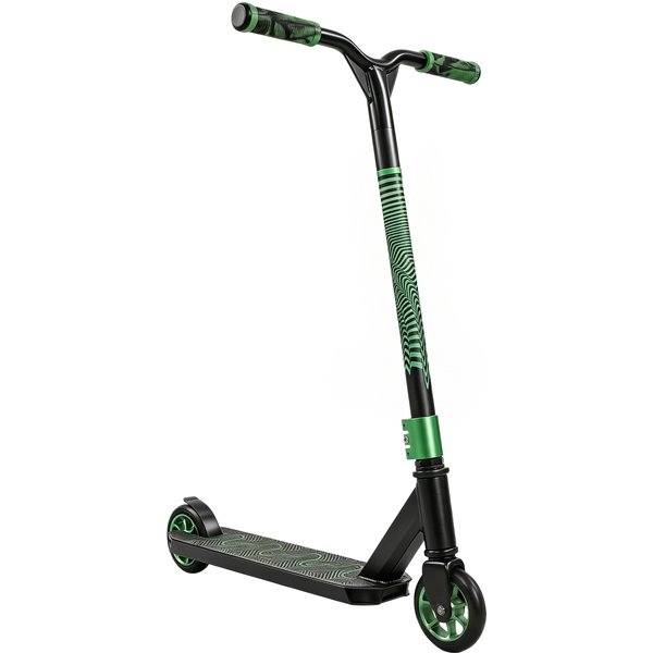 Sportnow Trottinette Acrobatique Pour Figures Trottinette Freestyle Avec Roulements ABEC-9 Roues 120 Mm Rotation 360° Pour Skatepark Vert-image