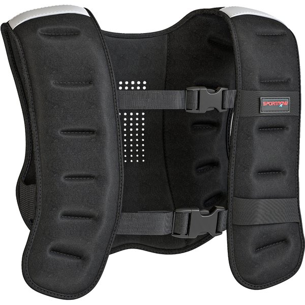 SPORTNOW Weighted Vest, 10 kg Weight Vest with Adjustable Straps, Reflective Strips, Black | Aosom Ireland