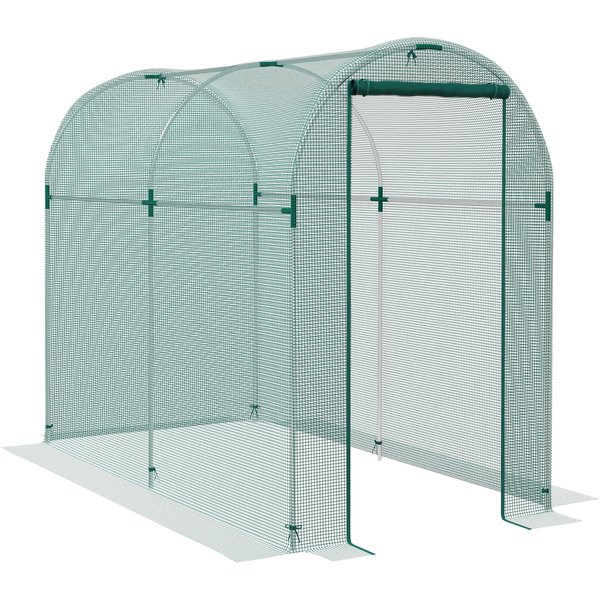 Outsunny 240 x 120cm Mini Polytunnel Greenhouse | Aosom Ireland