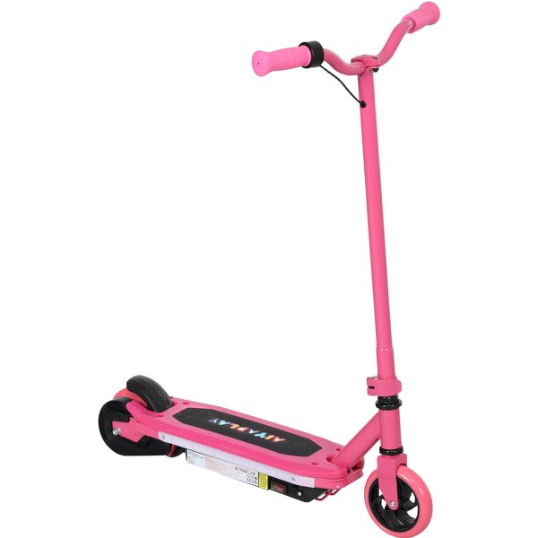 AIYAPLAY Electric Scooter for Kids 6-14 Years, with Colourful Lights, Pink | Aosom Ireland
