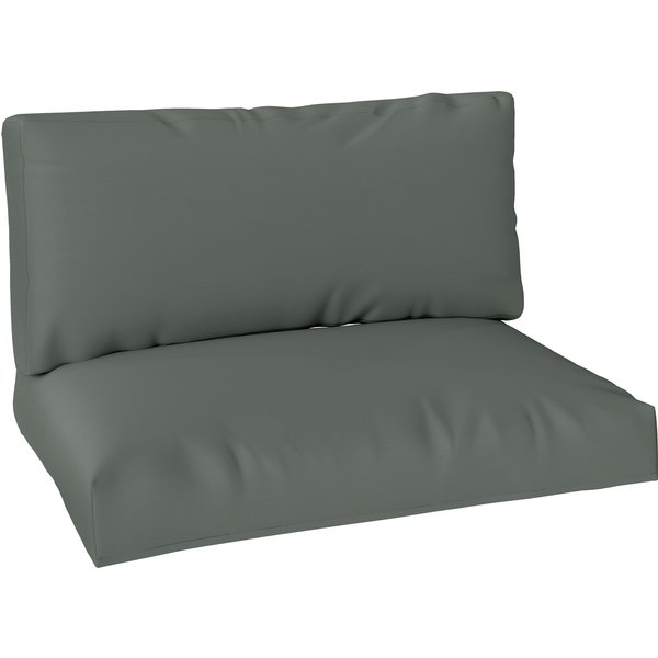 Outsunny Two Piece Seat Pallet and Back Cushions - Charcoal Grey | Aosom Ireland