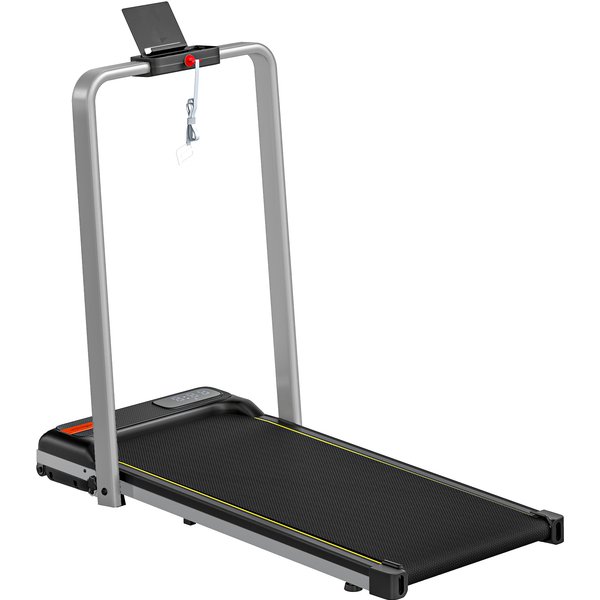 SPORTNOW Folding Walking Treadmill, Under Desk Walking Pad with Incline, Silver Tone | Aosom Ireland