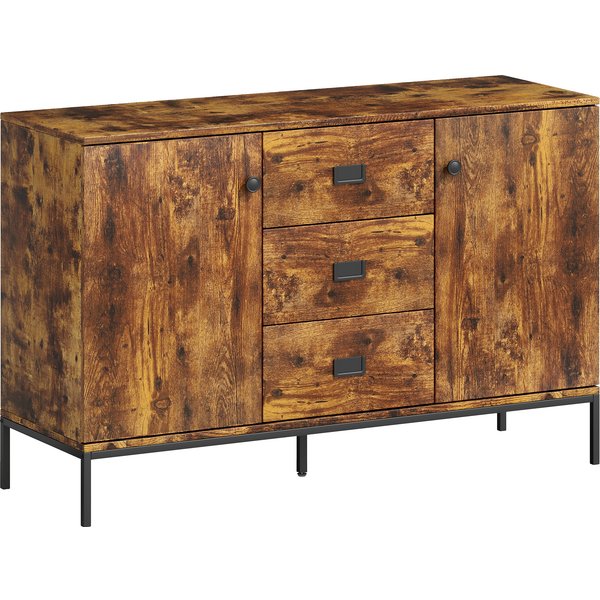 HOMCOM Modern Rustic Brown Sideboard | Aosom Ireland