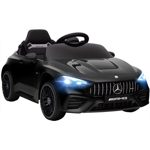 AIYAPLAY Licensed Mercedes AMG Kids Electric Car, 12V Ride On Car with Dual Motors, Remote Control for 3-6 Years, Black | Aosom Ireland
