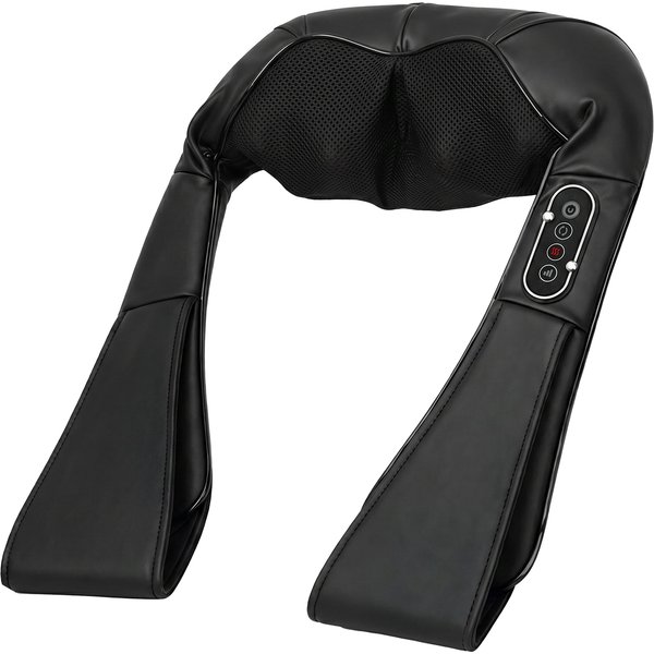 HOMCOM Neck and Shoulder Massager with Heat, Deep Tissue Shiatsu 3D Kneading Massager for Neck, Back, Waist, Foot and Leg | Aosom Ireland