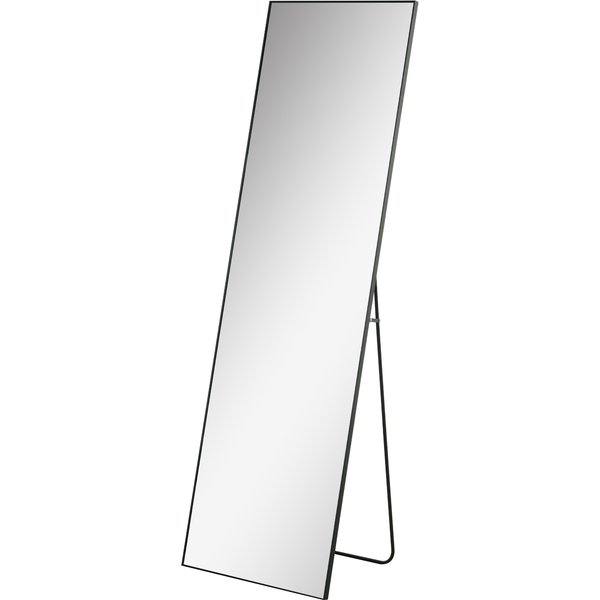 Homcom Grand Miroir Sur Pied, Miroir Mural, Miroir Pleine Longueur, 161,5 Cm, Argent-image