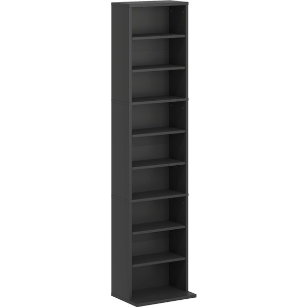 HOMCOM 260 Narrow CD Storage Unit - Black | Aosom Ireland