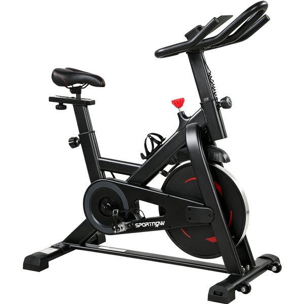 SPORTNOW Exercise Bike, Indoor Stationary Bike with Smart APP, 0-100% Magnetic Resistance, Adjustable Seat & Handlebars | Aosom Ireland
