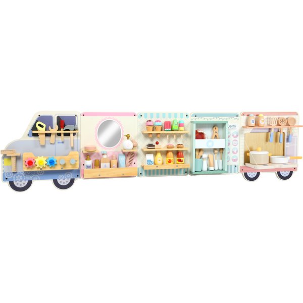 Aiyaplay Jouet Sensoriel Montessori Busy Board Design Camion DèS 3 Ans-image