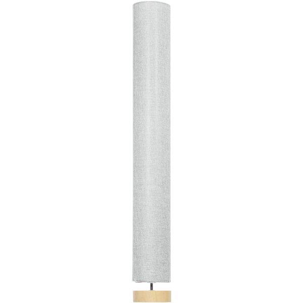 HOMCOM Tall Linen Shade Floor Lamp 120cm Grey for Cozy Bedroom Living Space NEXT DAY DELIVERY | Aosom Ireland