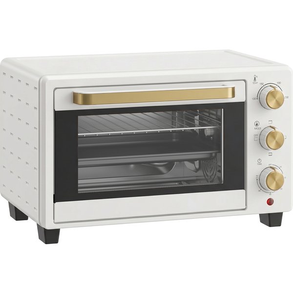 HOMCOM 21L Mini Countertop Oven, 100°C-230°C Adjustable Temperature, White | Aosom Ireland