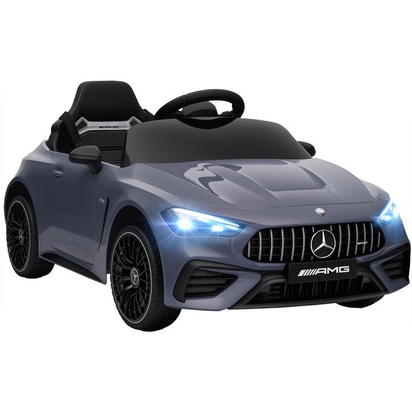 AIYAPLAY Licensed Mercedes AMG Kids Electric Car, 12V Ride On Car with Dual Motors, Remote Control for 3-6 Years, Grey | Aosom Ireland