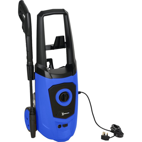 DURHAND High Pressure Washer, 150 Bar Pressure, 510 L/h Flow, 1800W, High-Performance Portable Power Jet Wash Cleaner, Blue | Aosom Ireland