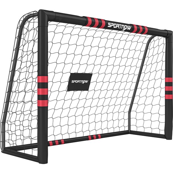 Sportnow But De Football Pour Jardin 1,8 X 1,2 M Adolescents & Adultes But ExtéRieur Robuste Avec Filet Et Rembourrage, Ancres Au Sol-image