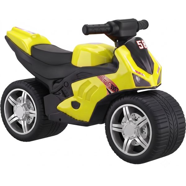 AIYAPLAY Laufrad ohne Pedale, Motorrad-Design mit Musik und extra breiten Rädern, Balance-Bike für Kinder von 18-36 Monaten, Grün Aosom