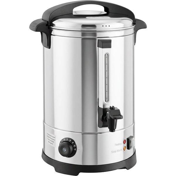 HOMCOM 6.5L Catering Urn, 1500W Stainless Steel Hot Water Boiler Dispenser with Thermostat, Keep Warm Function & Easy Pour Tap