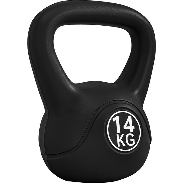 HOMCOM Kettlebell Kugelhantel 14 kg Gewicht-Hantel mit Sand befüllt für Anfänger Zuhause Krafttraining Aosom