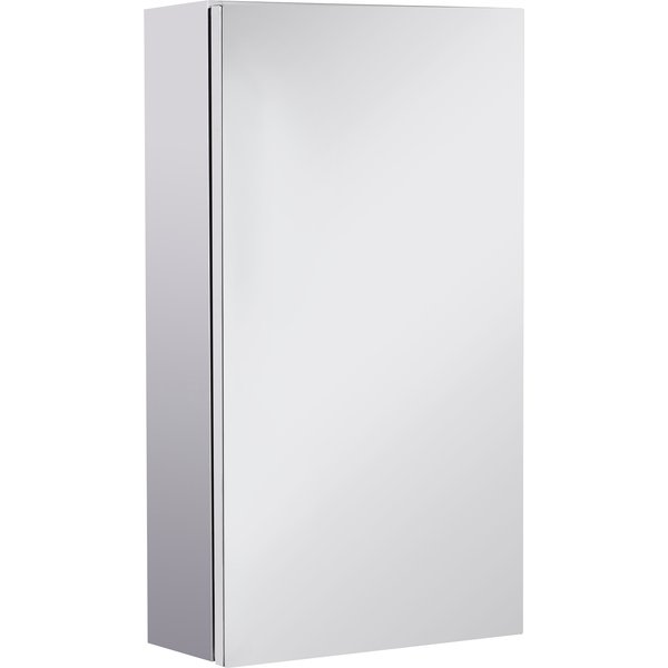 HOMCOM Stainless Steel Wall-mounted Bathroom Mirror Storage Cabinet 300mm (W)