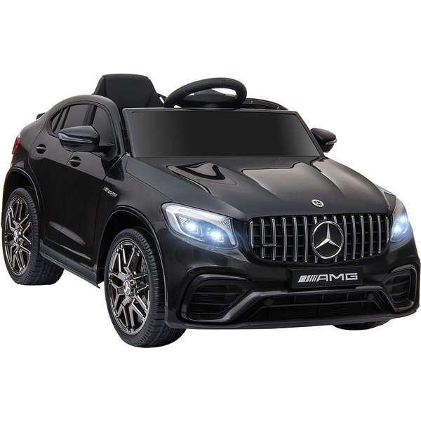 HOMCOM Kinderfahrzeug Mercedes-Benz AMG GLA45 lizenziertes Elektroauto mit Fernbedienung MP3 Sicherheitsgurt für 37-60 Monate Schwarz Aosom.de