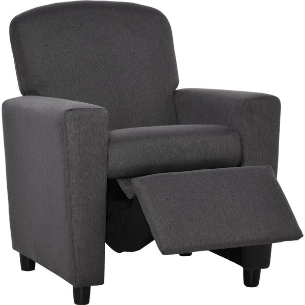 HOMCOM Children's 2-in-1 Sofa and Armchair with Footrest, Soft Seating for Playroom and Bedroom, 55 x 50 x 67cm, Grey | Aosom Ireland