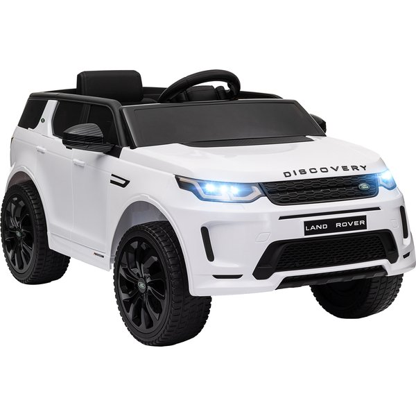 Aiyaplay Voiture éLectrique Pour Enfants Land Rover Discovery Sport, 12V Avec TéLéCommande, LumièRes Led, Pour 3-6 Ans, Blanc-image