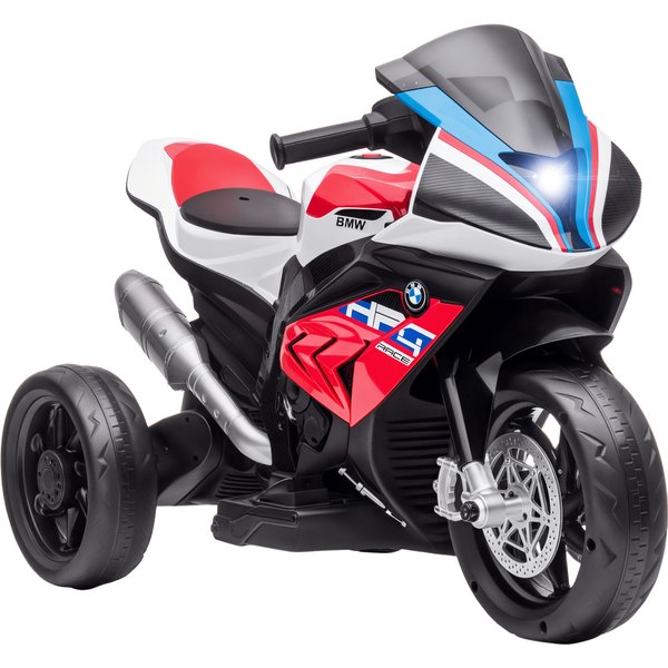 Homcom Moto éLectrique Pour Enfants 3 Roues 6 V 2,5 Km/H Musique Interface Usb 82,5 X 42 X 54 Cm Rouge-image