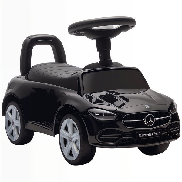 AIYAPLAY Official Mercedes-Benz Ride On Car, Foot to Floor Sliding Walker with Horn, Engine Sounds and Under-Seat Storage, Black
