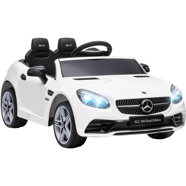 AIYAPLAY Mercedes Benz SLC 300 Licensed 12V Kids Electric Ride On Car w/ Parental Remote Two Motors Music Suspension Wheel for 3-6 Year Aosom UK