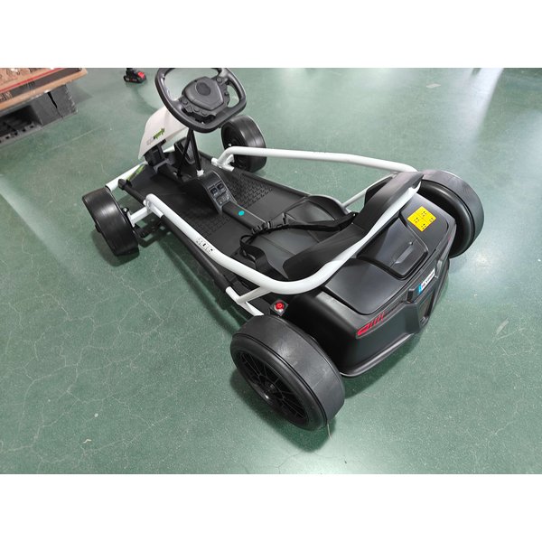 Homcom Go-Kart éLectrique 24 V Pour Enfants Jusqu'à 13 Km/H Gokart Avec Fonction Drift, Drift-Kart à 2 Moteurs Pour 8–12 Ans Blanc-image