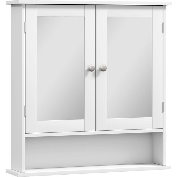 kleankin Bathroom Wall Storage Cabinet - White