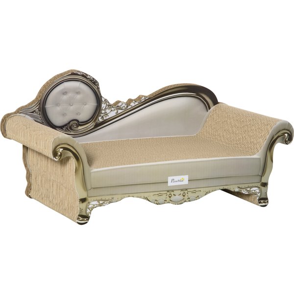 PawHut Cat Furniture, with Scratching Pad & Catnip - Brown | Aosom Ireland