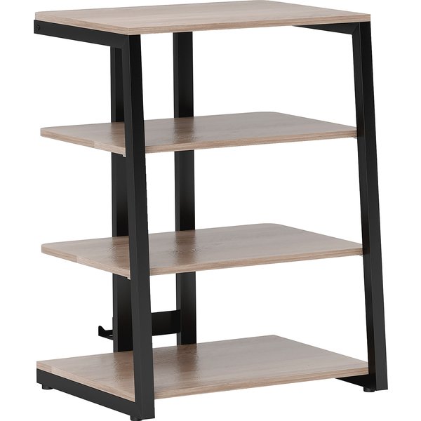 HOMCOM TV Stand Cabinet for 28 Inch TVs, Corner TV Unit with Open Adjustable Shelves & Extension Lead Holder, Living Room Aosom UK