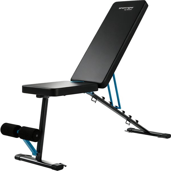 SPORTNOW Hantelbank verstellbar Klappbar Trainingsbank mit Beinstrecker 7-Fach Rückenlehne, verstellbar Polster, Multifunktionale Schrägbank 300 kg Last Rückentrainer für Home Gym Grün Aosom